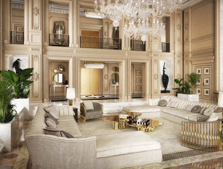 Formal reception salon