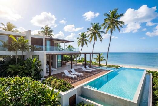 Beachfront villa — private client